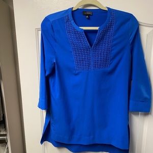 Blue tunic top